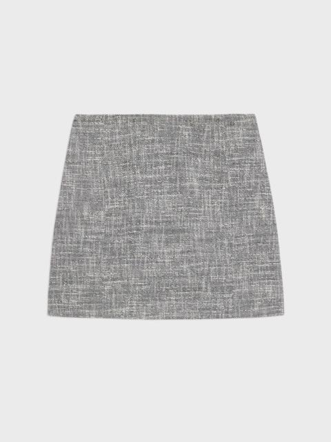 Theory Mini Skirt in Canvas Tweed