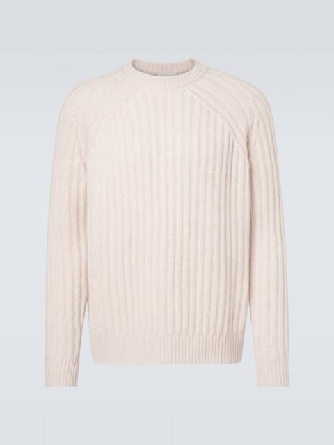 Allude Ribbed-knit wool and cashmere sweater