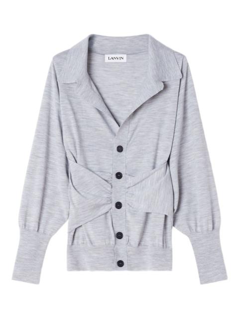 Lanvin button long-sleeve cardigan