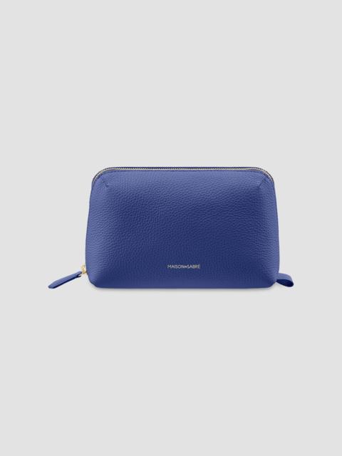 MAISON de SABRÉ Leather Tech Pouch - Lapis Blue