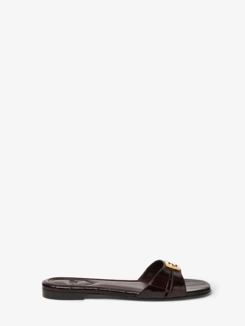 FENDI Fendi FFold Brown hagfish sandals