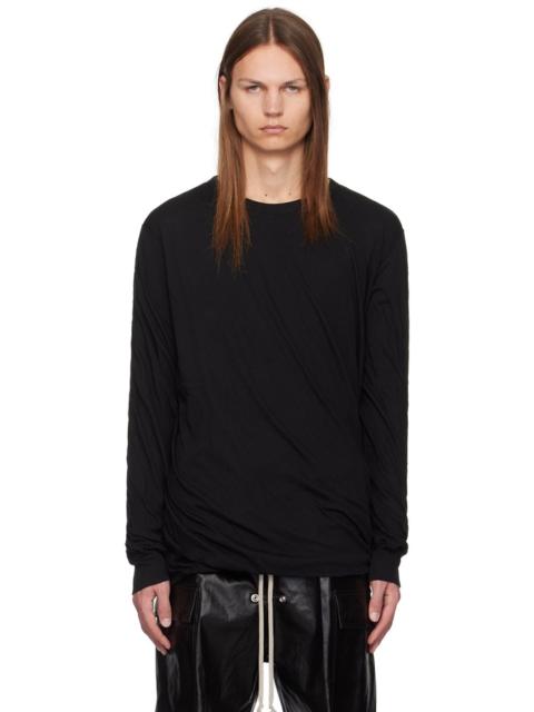 Rick Owens Black Porterville Double Long Sleeve T-Shirt