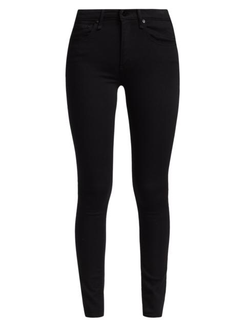 rag & bone Women's Cate Mid-Rise Ankle Skinny Jeans - Black