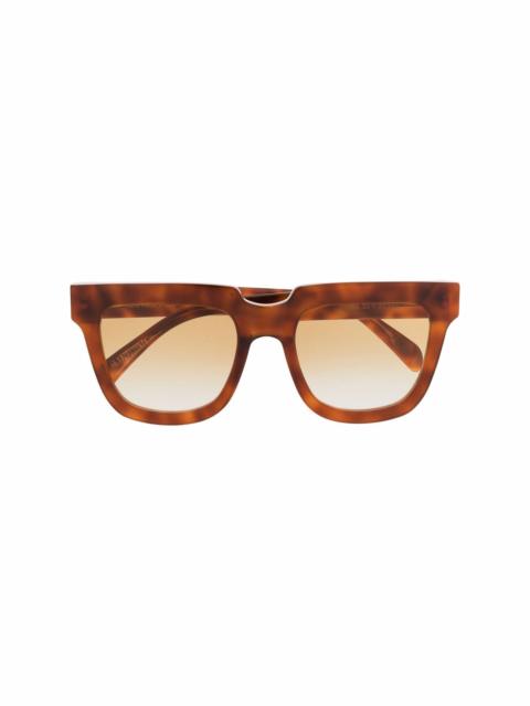 RETROSUPERFUTURE tortoiseshell-effect oversize-frame sunglasses