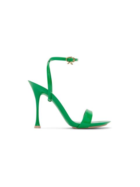 Gianvito Rossi Green Spice Ribbon Heeled Sandals
