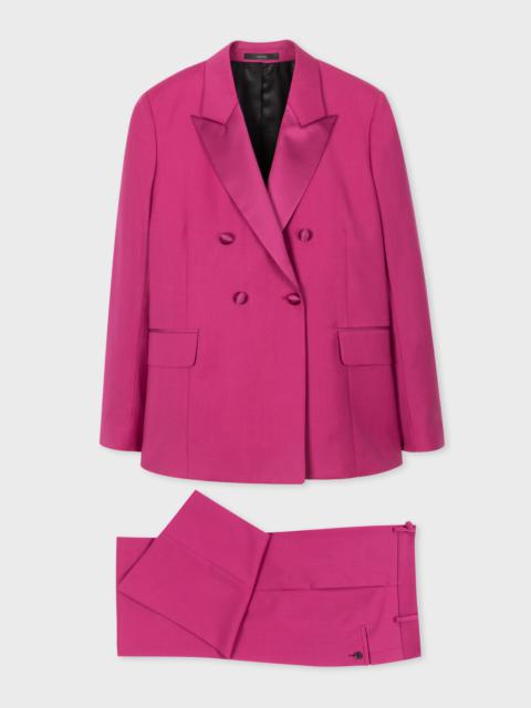 Paul Smith Magenta Wool-Mohair Double Breasted Suit