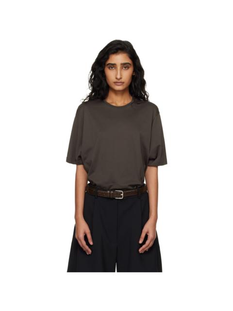 The Frankie Shop Brown Harper Soft Organic T-shirt
