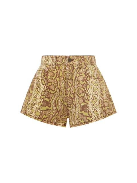 ALÉMAIS Boa Denim Micro Short