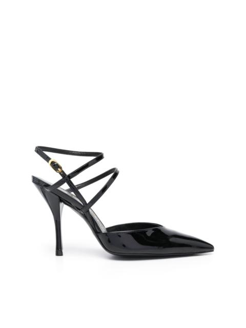 Stuart Weitzman Strapeze 100mm leather pumps