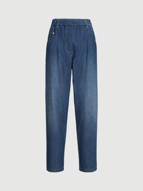 Brunello Cucinelli Lightweight denim five-pocket trousers