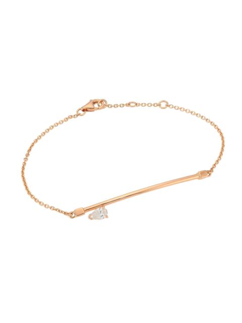 REPOSSI Serti Sur Vide 18K Rose Gold & Diamond Chain Bracelet