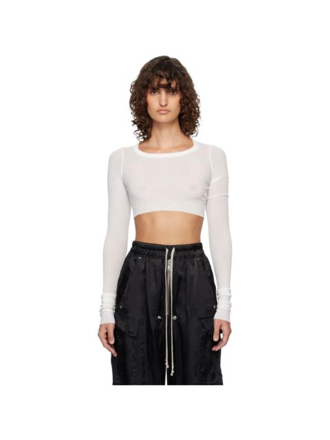 Rick Owens Off-White LS Crop T-shirt