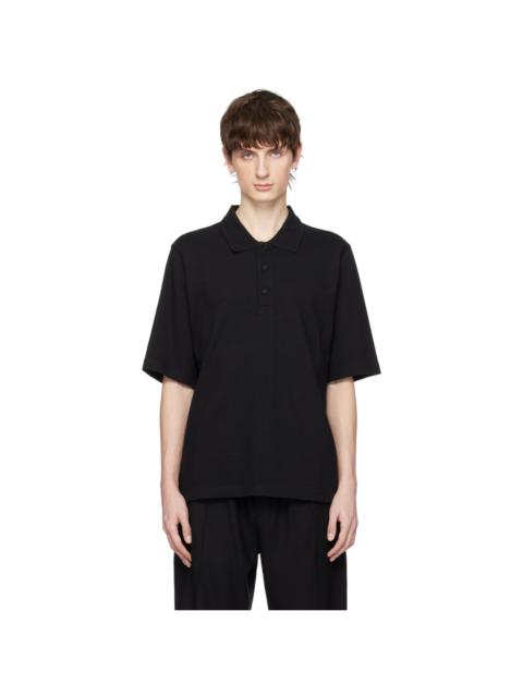 FILIPPA K Black Boxy Polo