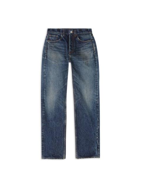 Men's Relaxed Jeans in Navy Blue