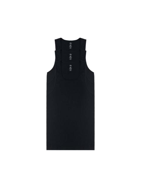 Stussy Ribbed Tank - 3 Pack 'Black'