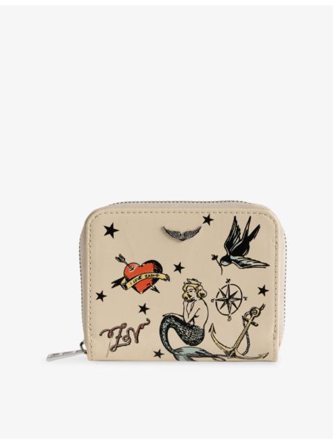 Zadig & Voltaire Mini ZV Tattoo Leather Purse