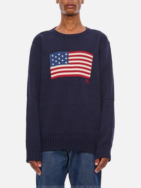 Polo Ralph Lauren Long-sleeve sweater with the American flag