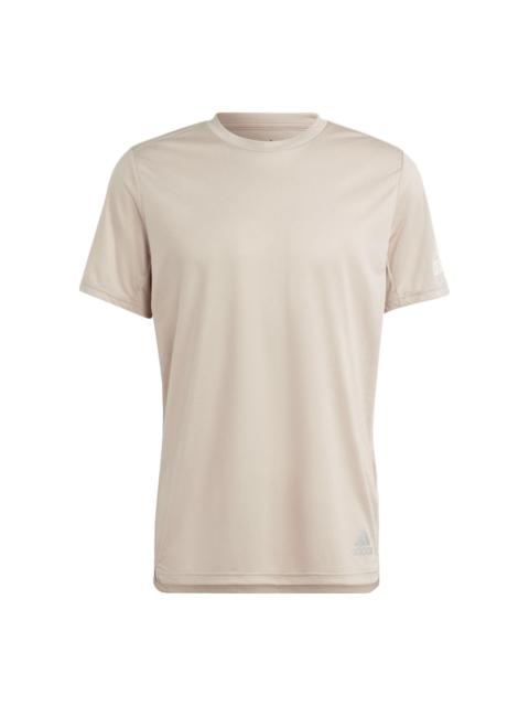 adidas Playera Run It T-Shirt 'Beige' IJ6833