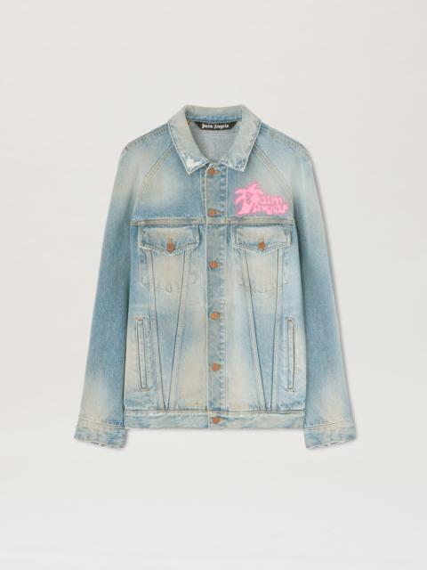 Palm Angels Bear In Mind Denim Jacket | REVERSIBLE