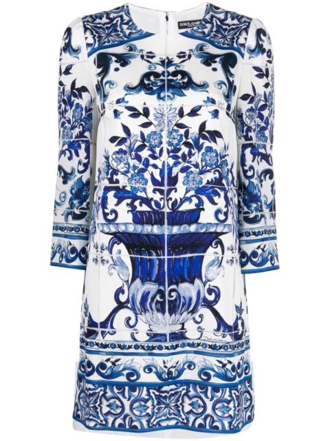 Dolce & Gabbana Majolica-print dress