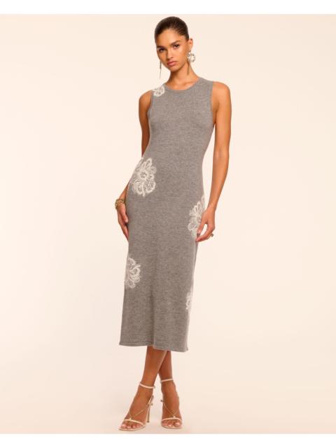 RAMY BROOK Luciana Wool Embellished Sweater Midi Dress