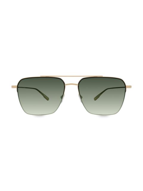 BARTON PERREIRA Men's Armstrong 55MM Aviator Sunglasses - Gold Julep