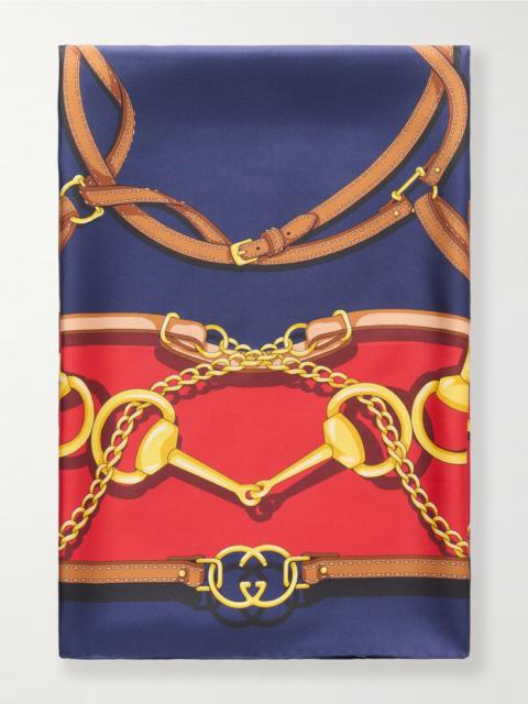 GUCCI Printed Silk Scarf