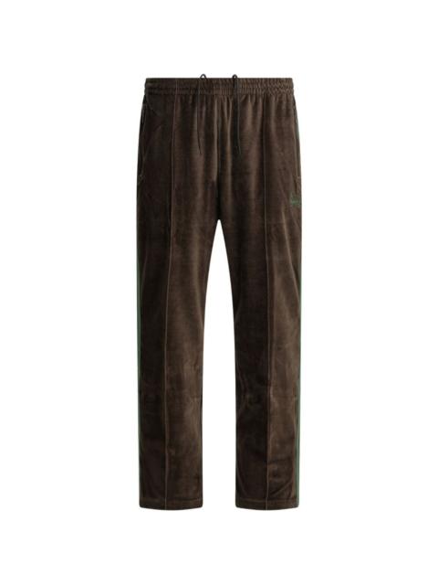 NEEDLES logo-detail velvet track pants