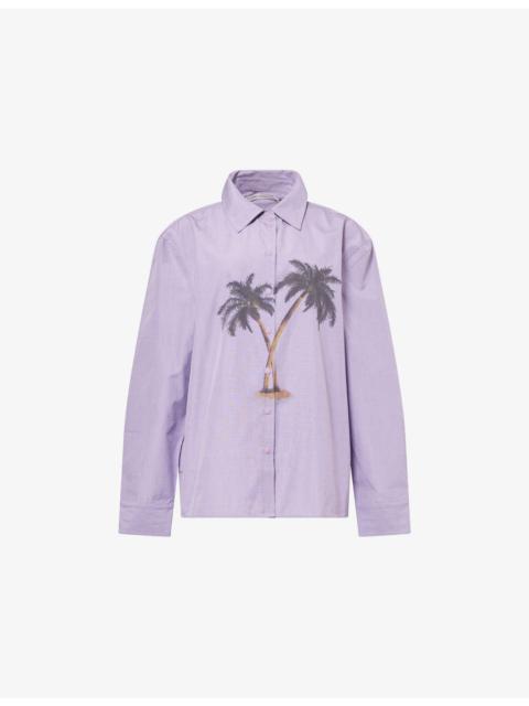 CHRISTOPHER ESBER Mirage Palm Cotton Shirt
