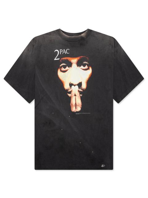SAINT M×××××× 2PC SHORT SLEEVED TEE (BLACK) | tons | REVERSIBLE