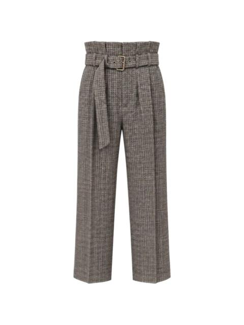 Etro houndstooth wool trousers