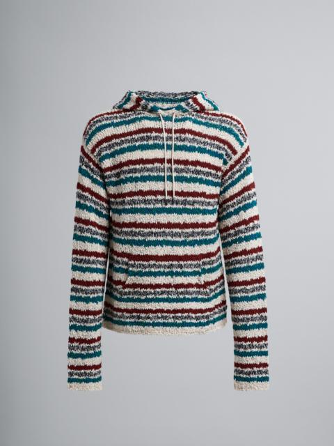 Marni STRIPED TWISTED COTTON SWEATER