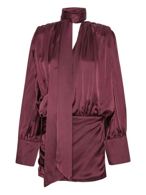 ROTATE v-neck mini dress