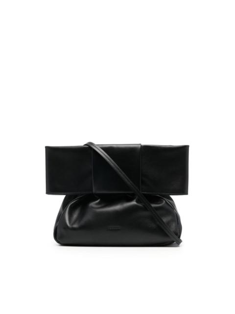 bow-detail leather crossbody bag