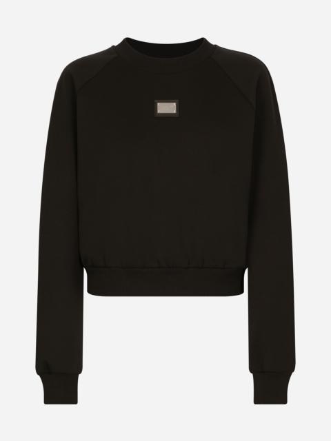 Dolce & Gabbana Technical jersey sweatshirt with Dolce&Gabbana tag