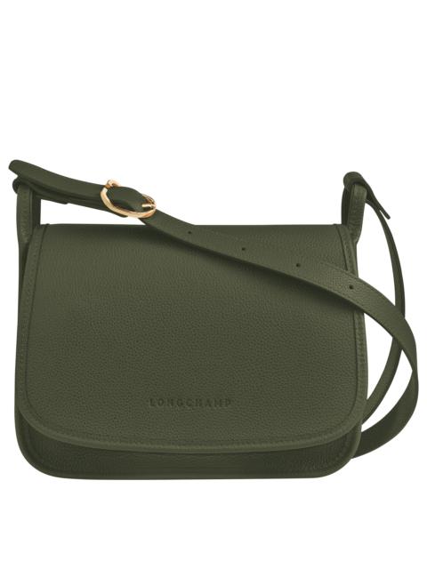 Longchamp Le Foulonné S Crossbody bag Khaki - Leather