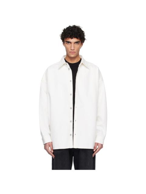 Balmain Off-White Denim Overshirt