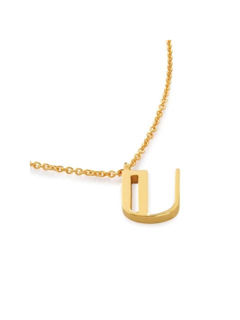 MONICA VINADER Alphabet U necklace