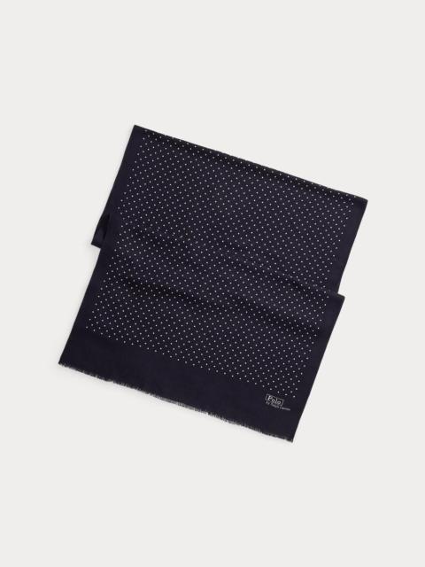 Polo Ralph Lauren Polka-Dot Wool-Cashmere Scarf
