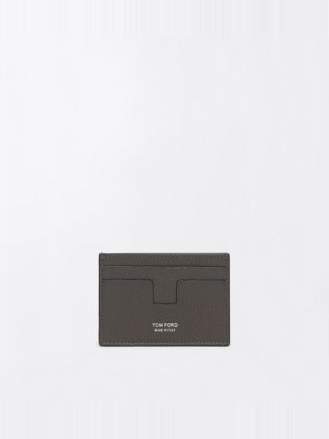 GRAIN LEATHER MONEY CLIP CARDHOLDER