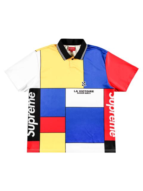 Supreme Colorblocked Soccer Polo 'Red'