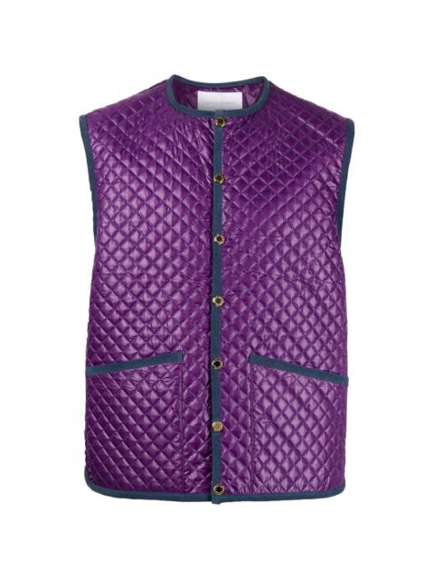 Fumito Ganryu quilted fitted gilet