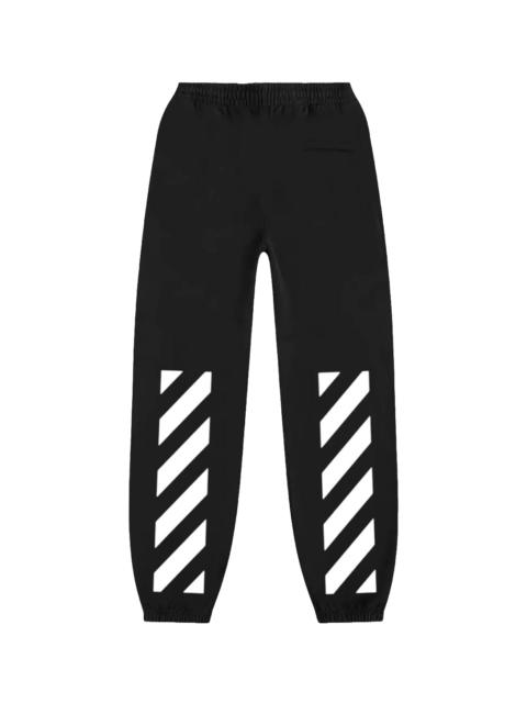 Off-White Diagonal Helvetica Slim Sweatpant "Black / White" OIBP74NR
