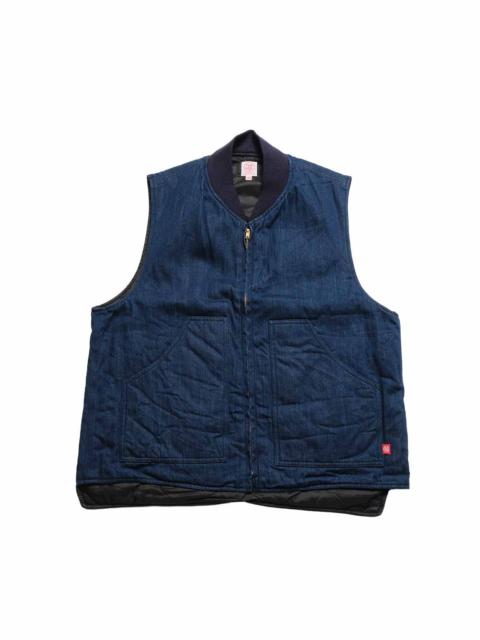 SUGAR CANE TUF-NUT - 10.5oz. DENIM WORK VEST - ONE WASH - TN15988