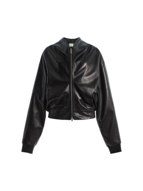 KHAITE Ixin Leather Bomber Jacket