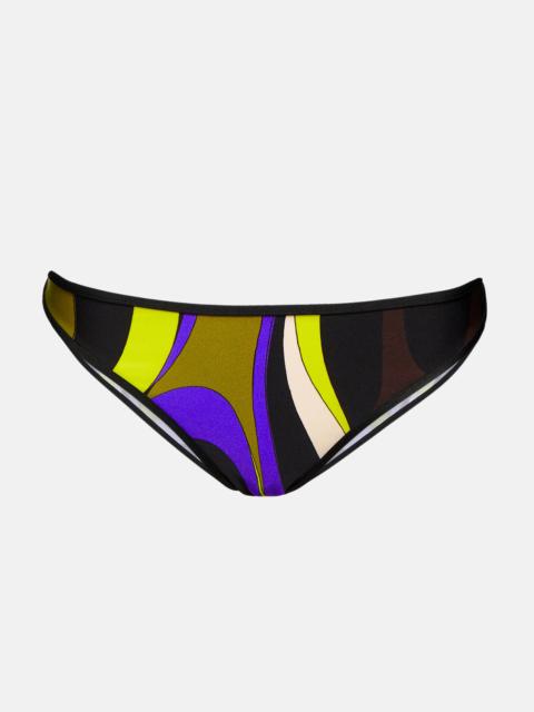 Marmo-print bikini bottoms