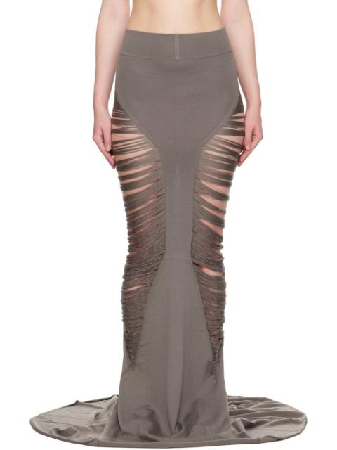 Rick Owens Gray Hollywood Tanja Maxi Skirt