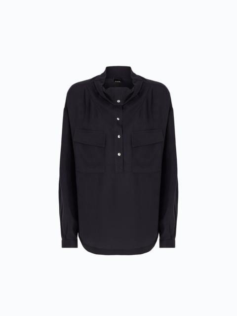 PINKO BLOUSE WITH POCKETS AND BUTTONS