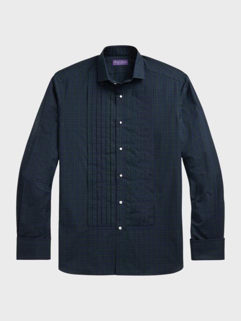 Ralph Lauren Men's Dexter Plaid Tuxedo Shirt