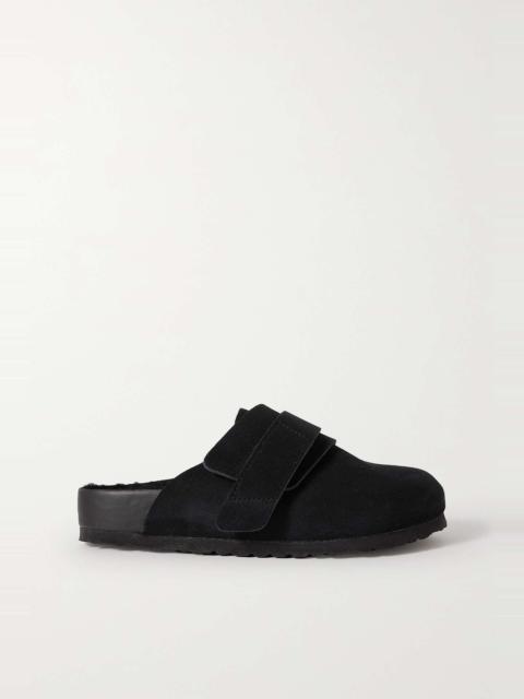 BIRKENSTOCK + Tekla Nagoya shearling-lined suede clogs